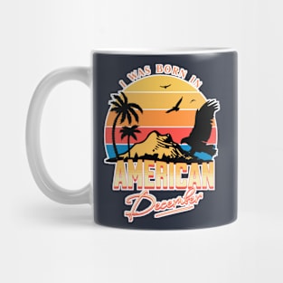 Was Born in American, December Retro Mug